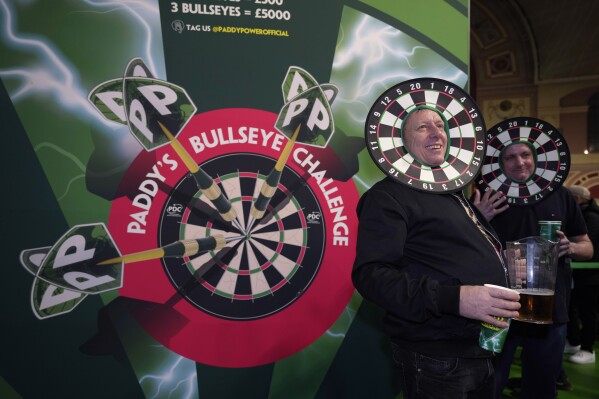 Dart board fancy dress shop